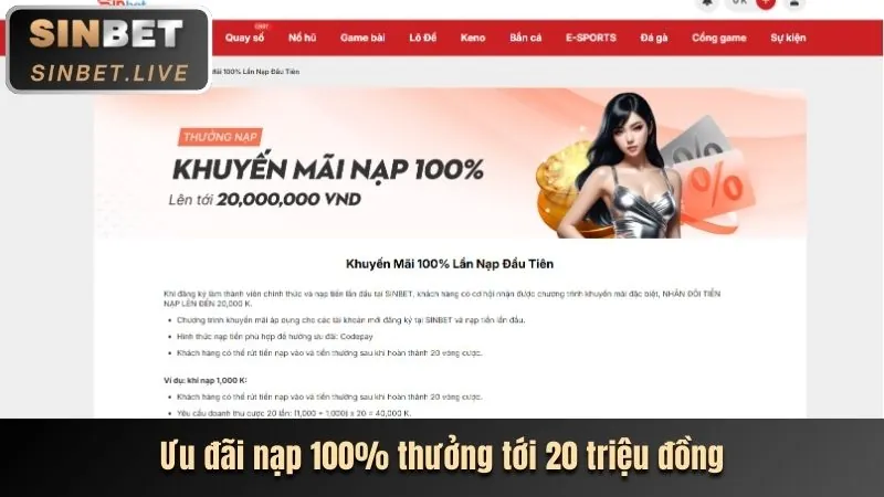 Khuyến mãi nạp tiền lần đầu tại 789ber Login